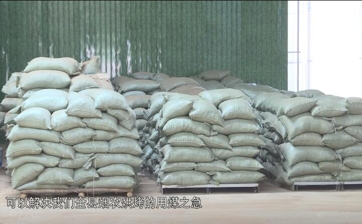 造粒機生產(chan) 下來的生物質燃料顆粒，可以解決(jue) 全縣煙農(nong) 烘烤的用煤之急，用它替代煤來烤煙，可以解決(jue) 2萬(wan) 畝(mu) 烤煙的烘烤燃料.jpg